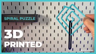 Solving this Impossible 3D PRINTED 🌀 SPIRAL PUZZLE 🌀