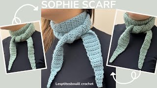 How to make a SOPHIE SCARF in CROCHET #loupassion #crochetbeginner #easycrochet #crocheting