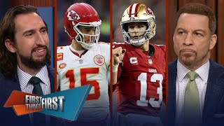 Mahomes compares style to Brady & Purdy matches 49ers legend Joe Montana | NFL | FIRST THINGS FIRST