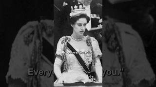 Upset Princess Margaret at Queen Elizabeth’s coronation #queenelizabeth #royal #royalfamily #crown