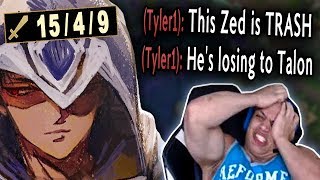 Tyler1 and Best Zed NA meet my Talon in Challenger SoloQ