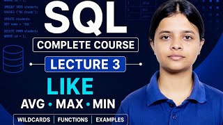 SQL DQL Explained | LIKE Operator and Aggregate Functions