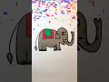 How to Draw an Elephant easy | Step by step Drawing for kids🐘