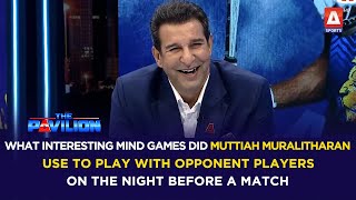 What mind games did "Muralitharan" use to play with opponent players on the night before a match? 😁