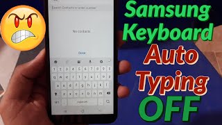 How to Turn Off Samsung Keyboard Auto Typing Android 9 Update | how to turn off autocorrect
