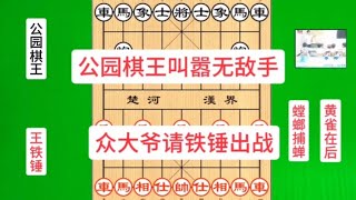 众大爷请王铁锤出战，公园棋王叫嚣无敌手，棋王气得直拍大腿