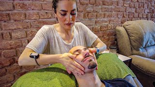 Blissful Face Massage Gave me GOOSEBUMPS 😪 [ASMR] - Istanbul 🇹🇷