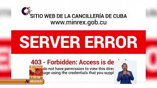 Cancillería de Cuba denuncia ciberataque contra sus redes