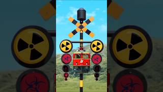 #Railroad Crossing on Train Signal 🚂🚦#shorts #railcrossing 🚦 Railway track 🚦😂 #youtubeshorts