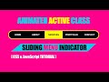 Creative Animated Active Menu Indicator With Html, CSS and Javascript - Sliding Active Class