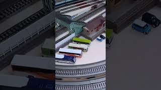 中編4 共走 JR東日本E257踊り子 ＆ 伊豆急2100系キンメ電車 JR EAST E257 ODORIKO ＆ IZUKYU 2100  KINME TRAIN n scale ＃Shorts