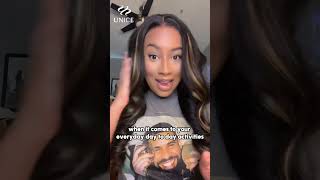 Why Glueless? NO GLUE!!!! COMPLETELY GLUELESS BEGINNER FRIENDLY WIG INSTALL  #unice #hairtutorial