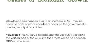 2.6  What are the causes, costs and constraints on economic growth?