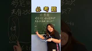 鸡兔同笼—变形（三）鸡比兔多20只，共有256条腿，🐰兔子几只？#数学 #数学思维