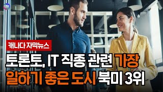 토론토, IT 직종 관련 가장 일하기 좋은 도시 북미 3위 선정 (온타리오 주)