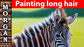 How to Paint Long Hair - Zebra - Jason Morgan Art