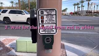 How to use pedestrian crossing in America ข้ามถนนในอเมริกา