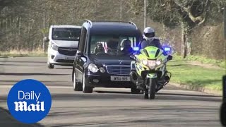 Captain Sir Tom Moore's hearse sets off to war hero's funeral