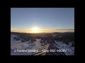 východ slunce v krkonoších time lapse video