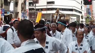 令和元年　新宿　花園神社　例大祭　連合神輿渡御　新宿四丁目　2019.5.26 Shinjuku Hanazono Jinja