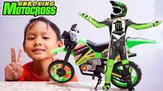 Unboxing Mainan Motor Trail Kawasaki | Motor cross Mini Anak Kecil Kawasaki