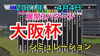 【競馬】大阪杯2021 シミュレーション《展開3パターン》