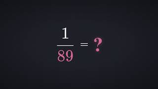 The Strangest Fraction in Mathematics.