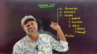HTML List | Nested List | HSC ICT | 4th Chapter