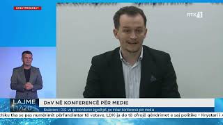 Koalicioni i organizatave jo-qeveritare “Demokracia në Veprim” (DnV) mban konferencën për media