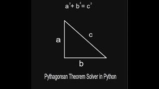 Pythagorean Theorem Solver in Python
