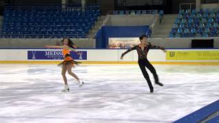 ISU 2014 Jr Grand Prix Dresden Short Dance Linshu SONG / Yu LIU CHN