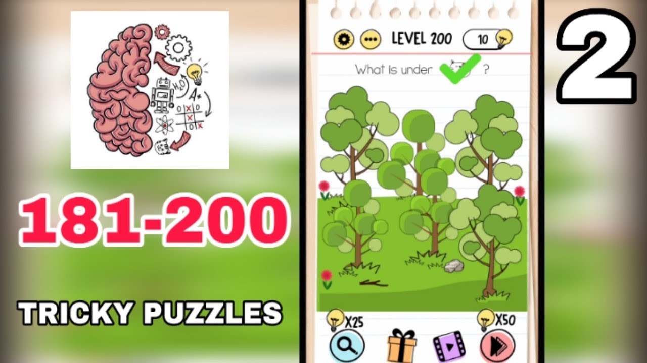 Brain Test: Tricky Puzzles Levels 181-200 Answers | Walkthrough - YouTube