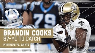 Drew Brees' Perfect Pass to Brandin Cooks for an 87-Yard TD! | Panthers vs. Sain
