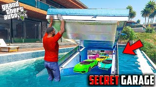 Franklin \u0026 Shin Chan Found Secret Bunker Door Near Franklin's Swimming Pool Gta 5 Telugu