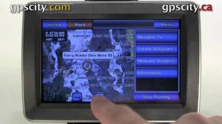 How to use the map screen of the Garmin GPSMap 620 and 640 with GPS City