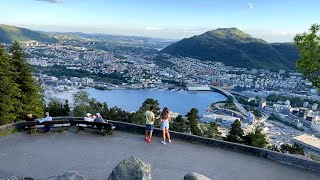 Walk around Downtown of Bergen | Bryggen, Fløibanen Funicular & Fløyen | Trip to Bergen, Norway 2022