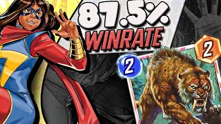 IMPOSSIBLE! 87.5% WIN RATE with THIS *NEW DECK* - I don't Know HOW! - marvel snap