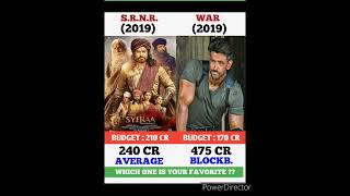 Sye Raa Narasimha Reddy vs War Movie Comparison || Box Office Collection #shorts #war #chiranjeevi