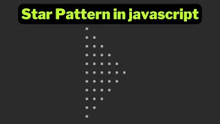 Right Pascal Star Pattern using for loop in javascript | Papa Developer