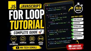 🚀 JavaScript For Loop Tutorial in Somali | Beginner to Advanced