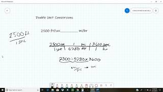 Double Unit conversions