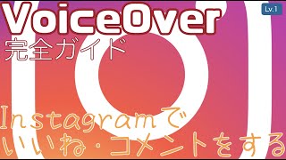 Instagramの使い方その4　いいね・コメントをやってみようー【Lv.1】～VoiceOver完全ガイド(iOS15)～