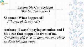 Bài 60: Tai nạn xe | Lesson 60: Car accident