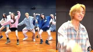 BTS V / Taehyung and NewJeans Doing Hype Boy Dance Challenege