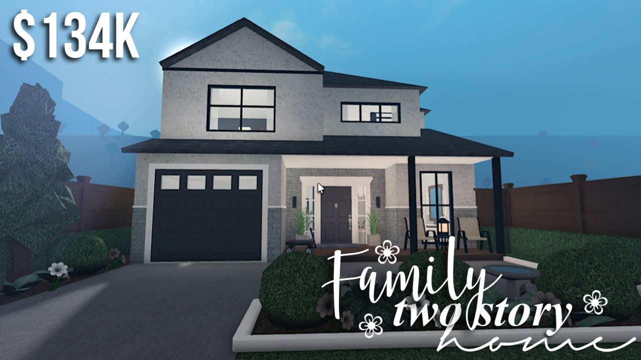 Family Two Story Home | Roblox Bloxburg | GamingwithV - YouTube