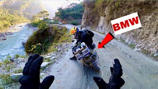 NEPAL Ke Khatarnak SLUSH Me Giri BMW 😳| MUKTINATH TEMPLE 🙏🏻 | NEPAL EP-9