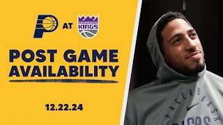 Indiana Pacers Postgame Media Availability at Sacramento Kings | December 22, 2024