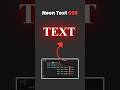 Neon Text Effect with CSS | Easy & Quick Tutorial #CSS #WebDesign #Shorts