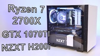 June 2018 - PC Build Time Lapse - Ryzen 7 2700x - NZXT H200i - EVGA 1070 Ti - Asus X470-i