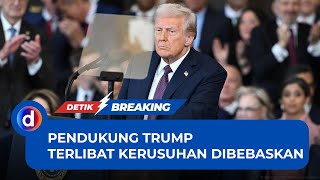 Momen Pendukung Trump yang Terlibat Kerusuhan Capitol Dibebaskan